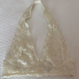 Free People Lace halter bralette